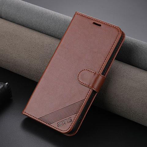 Coque Portefeuille Livre Cuir Etui Clapet YZ3 pour Apple iPhone 14 Plus Marron