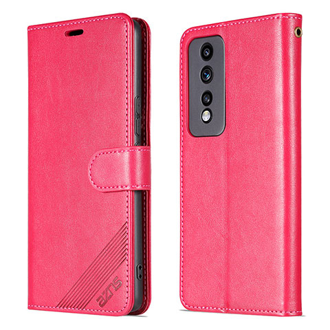 Coque Portefeuille Livre Cuir Etui Clapet YZ3 pour Huawei Honor 80 GT 5G Rose Rouge