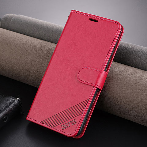 Coque Portefeuille Livre Cuir Etui Clapet YZ3 pour Huawei Mate 60 Pro Rose Rouge