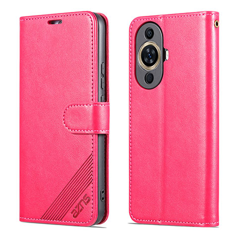 Coque Portefeuille Livre Cuir Etui Clapet YZ3 pour Huawei Nova 11 Ultra Rose Rouge