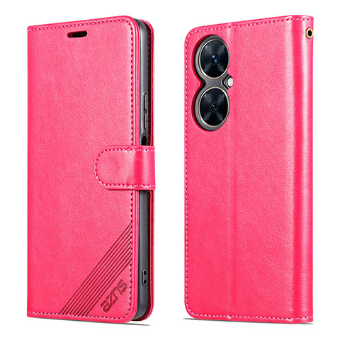 Coque Portefeuille Livre Cuir Etui Clapet YZ3 pour Huawei Nova 11i Rose Rouge