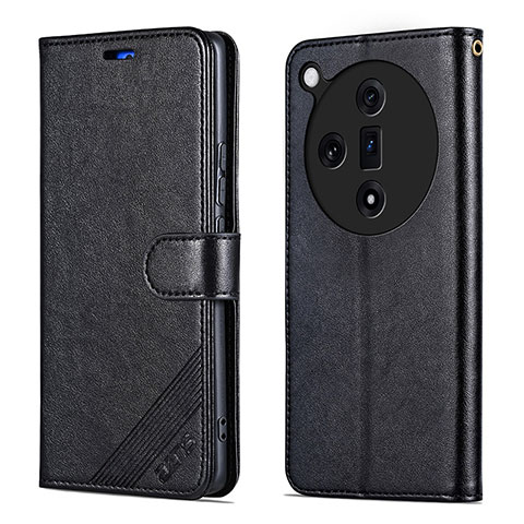 Coque Portefeuille Livre Cuir Etui Clapet YZ3 pour Oppo Find X7 5G Noir