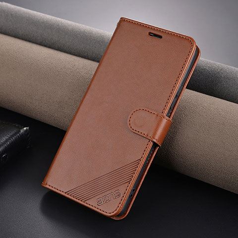 Coque Portefeuille Livre Cuir Etui Clapet YZ3 pour Xiaomi Redmi Note 13 Pro+ Plus 5G Marron