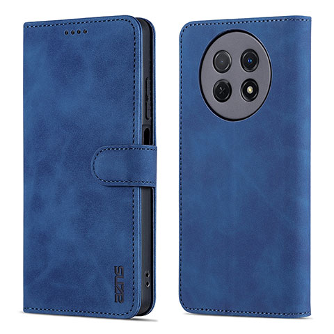 Coque Portefeuille Livre Cuir Etui Clapet YZ4 pour Huawei Nova Y91 Bleu