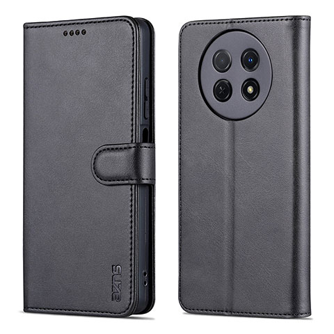 Coque Portefeuille Livre Cuir Etui Clapet YZ4 pour Huawei Nova Y91 Noir