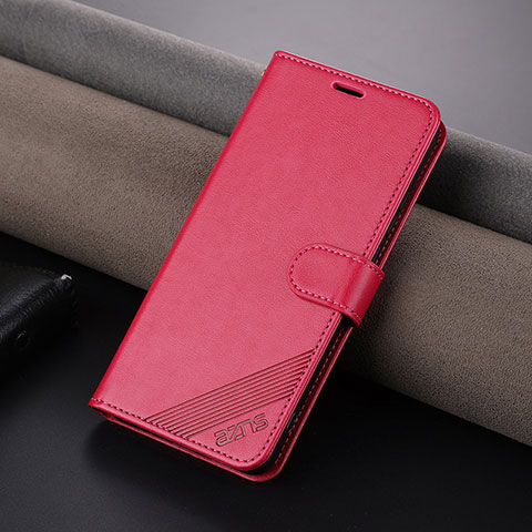 Coque Portefeuille Livre Cuir Etui Clapet YZ4 pour OnePlus Nord CE 3 5G Rose Rouge