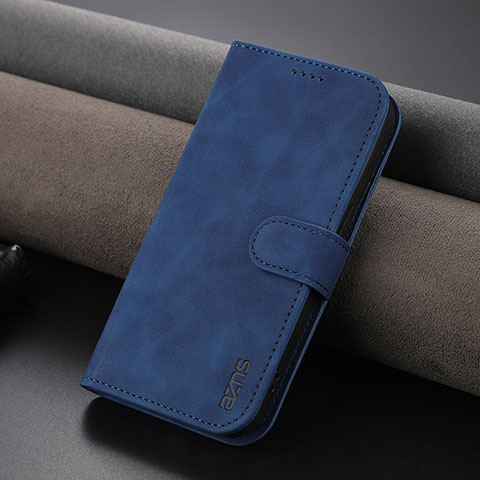 Coque Portefeuille Livre Cuir Etui Clapet YZ5 pour Apple iPhone 16 Pro Max Bleu