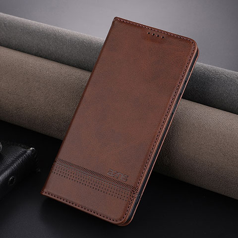 Coque Portefeuille Livre Cuir Etui Clapet YZ5 pour Huawei Mate 60 Marron