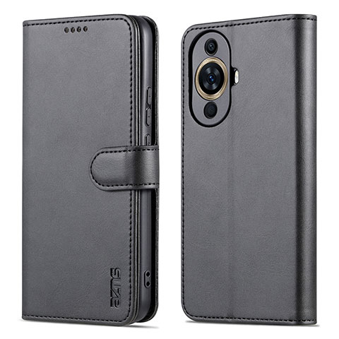 Coque Portefeuille Livre Cuir Etui Clapet YZ5 pour Huawei Nova 11 Noir