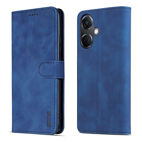 Coque Portefeuille Livre Cuir Etui Clapet YZ5 pour OnePlus Nord CE 3 5G Bleu