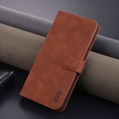 Coque Portefeuille Livre Cuir Etui Clapet YZ5 pour Oppo A2 Pro 5G Marron