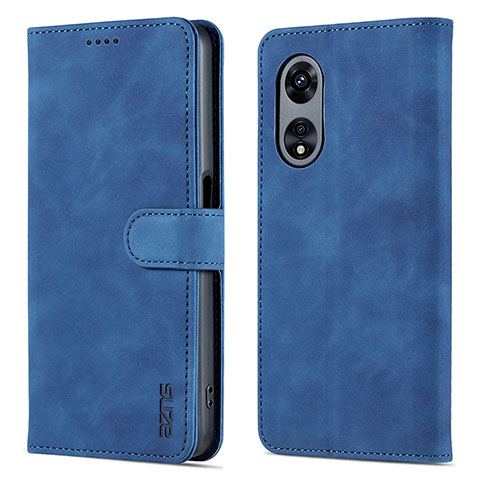 Coque Portefeuille Livre Cuir Etui Clapet YZ5 pour Oppo A78 5G Bleu