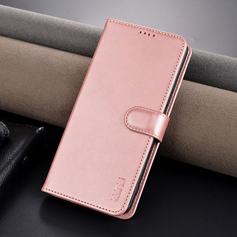 Coque Portefeuille Livre Cuir Etui Clapet YZ5 pour Xiaomi Redmi Note 13 Pro+ Plus 5G Or Rose