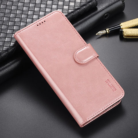 Coque Portefeuille Livre Cuir Etui Clapet YZ6 pour Oppo A58 5G Or Rose