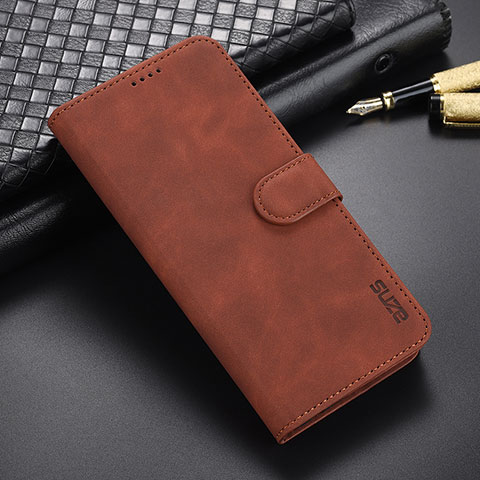 Coque Portefeuille Livre Cuir Etui Clapet YZ6 pour Oppo A78 5G Marron