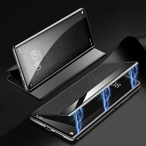 Coque Portefeuille Livre Cuir Etui Clapet Z01 pour Huawei P60 Pro Noir