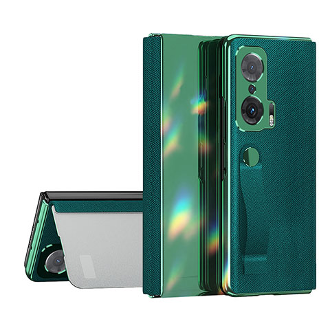 Coque Portefeuille Livre Cuir Etui Clapet ZL1 pour Huawei Honor Magic V 5G Vert