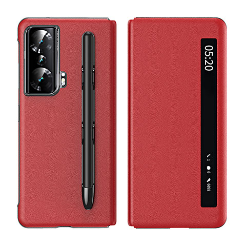 Coque Portefeuille Livre Cuir Etui Clapet ZL1 pour Huawei Honor Magic Vs 5G Rouge