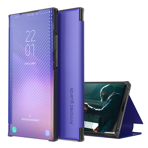 Coque Portefeuille Livre Cuir Etui Clapet ZL1 pour Samsung Galaxy F62 5G Violet