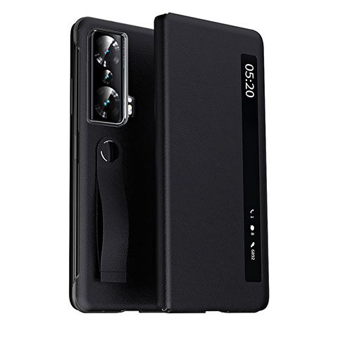 Coque Portefeuille Livre Cuir Etui Clapet ZL3 pour Huawei Honor Magic Vs 5G Noir