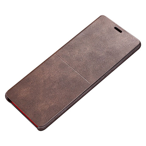 Coque Portefeuille Livre Cuir L02 pour Samsung Galaxy Note 8 Marron