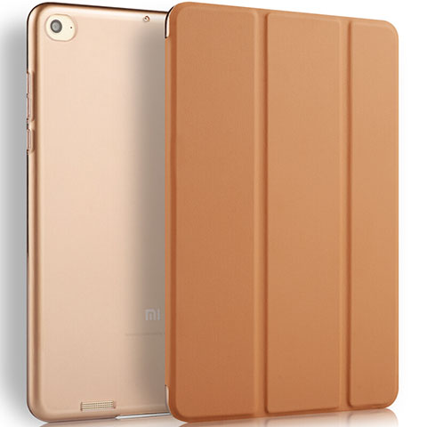 Coque Portefeuille Livre Cuir L02 pour Xiaomi Mi Pad 2 Marron