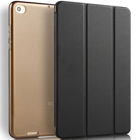 Coque Portefeuille Livre Cuir L02 pour Xiaomi Mi Pad 3 Noir