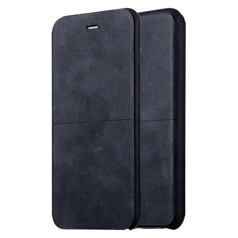 Coque Portefeuille Livre Cuir L04 pour Apple iPhone 6 Noir