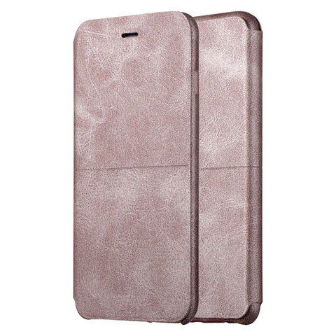 Coque Portefeuille Livre Cuir L04 pour Apple iPhone 6 Or