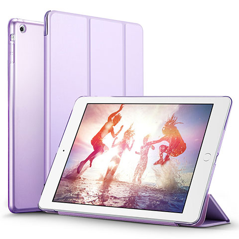 Coque Portefeuille Livre Cuir L06 pour Apple iPad Mini 3 Violet