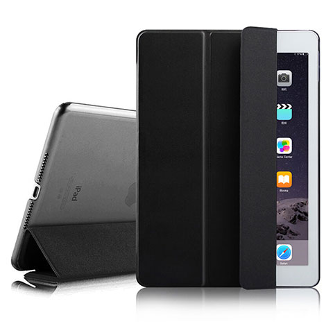 Coque Portefeuille Livre Cuir pour Apple iPad Air 2 Noir