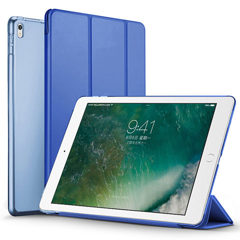 Coque Portefeuille Livre Cuir pour Apple iPad Pro 12.9 (2017) Bleu