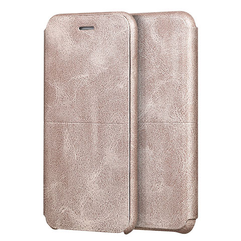 Coque Portefeuille Livre Cuir pour Apple iPhone 7 Or