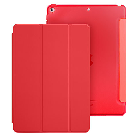 Coque Portefeuille Livre Cuir pour Apple New iPad 9.7 (2018) Rouge