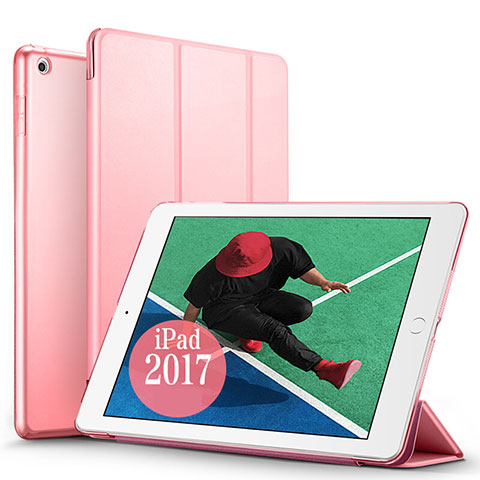 Coque Portefeuille Livre Cuir pour Apple New iPad Pro 9.7 (2017) Rose