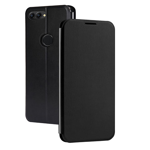 Coque Portefeuille Livre Cuir pour Huawei Enjoy 7S Noir