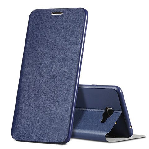 Coque Portefeuille Livre Cuir pour Samsung Galaxy C5 SM-C5000 Bleu