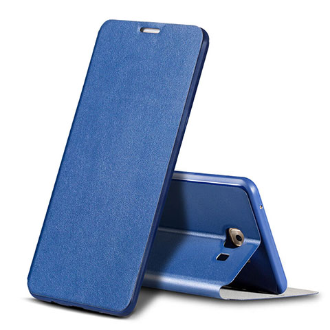 Coque Portefeuille Livre Cuir pour Samsung Galaxy C9 Pro C9000 Bleu