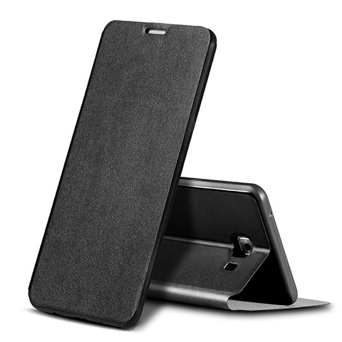 Coque Portefeuille Livre Cuir pour Samsung Galaxy C9 Pro C9000 Noir