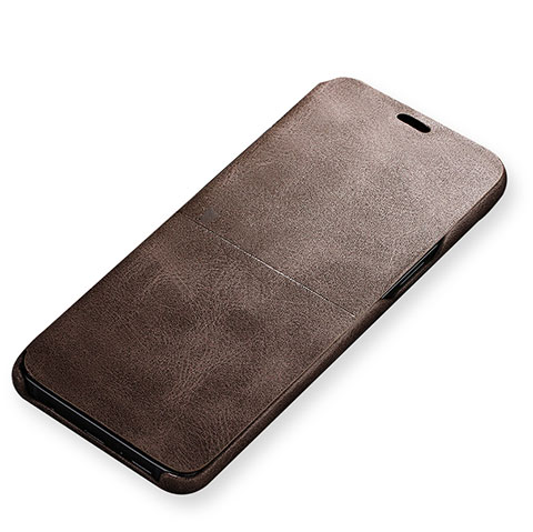 Coque Portefeuille Livre Cuir pour Samsung Galaxy S9 Marron