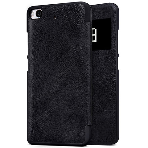 Coque Portefeuille Livre Cuir pour Xiaomi Mi 5S 4G Noir