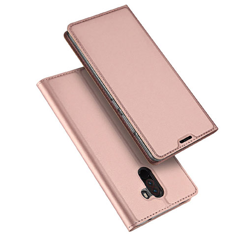 Coque Portefeuille Livre Cuir pour Xiaomi Pocophone F1 Or Rose