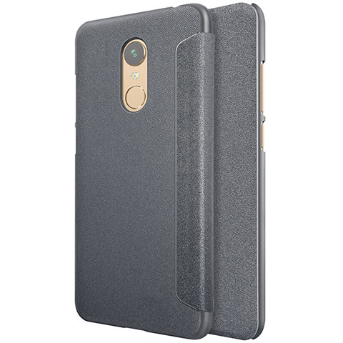 Coque Portefeuille Livre Cuir pour Xiaomi Redmi Note 5 Indian Version Noir