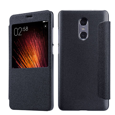 Coque Portefeuille Livre Cuir pour Xiaomi Redmi Pro Noir