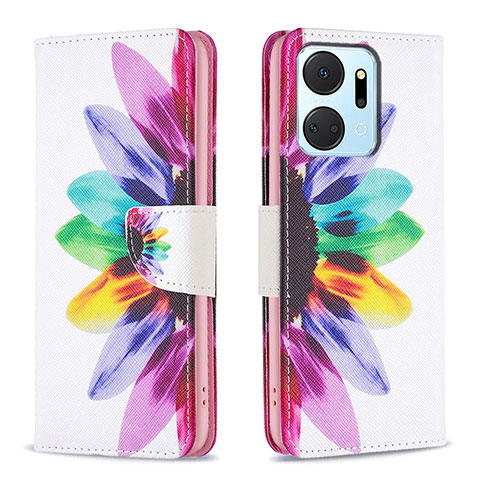 Coque Portefeuille Motif Fantaisie Livre Cuir Etui Clapet B01F pour Huawei Honor X7a Mixte