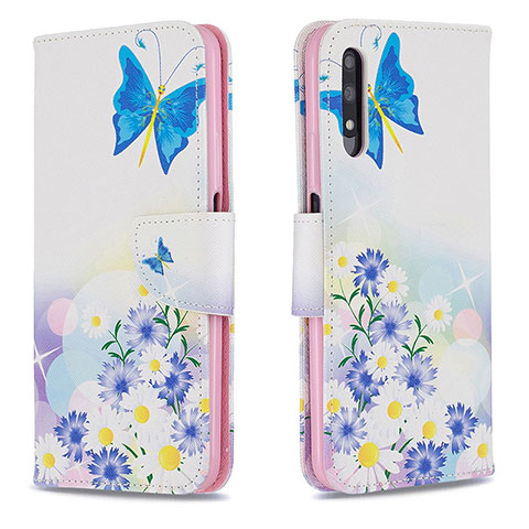 Coque Portefeuille Motif Fantaisie Livre Cuir Etui Clapet B01F pour Huawei Y9 Prime (2019) Bleu