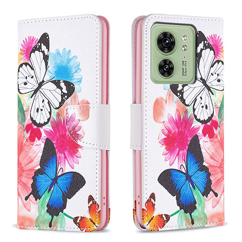 Coque Portefeuille Motif Fantaisie Livre Cuir Etui Clapet B01F pour Motorola Moto Edge (2023) 5G Colorful