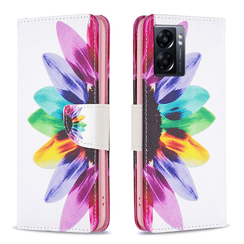 Coque Portefeuille Motif Fantaisie Livre Cuir Etui Clapet B01F pour Oppo A56S 5G Mixte