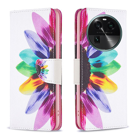 Coque Portefeuille Motif Fantaisie Livre Cuir Etui Clapet B01F pour Oppo Find X6 Pro 5G Mixte