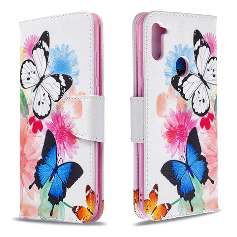 Coque Portefeuille Motif Fantaisie Livre Cuir Etui Clapet B01F pour Samsung Galaxy A11 Colorful